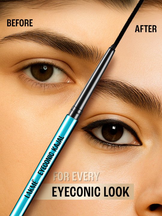 9-5 Eyeconic Smudgeproof Waterproof Lasts Upto 24H Kajal 0.35 g - Deep Black 3