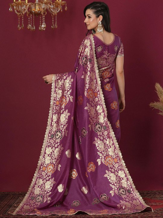 Woven Design Zari Banarasi Saree 2