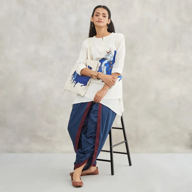 Nandhi Ladies Kurtha - Off White