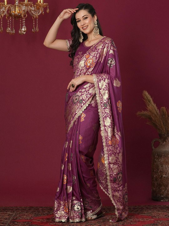 Woven Design Zari Banarasi Saree